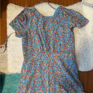 Loft petite floral mini dress